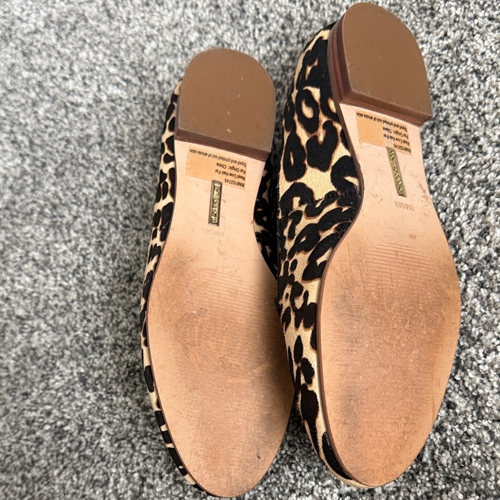 Louise et Cie calf hair leopard loafers - Picture 2 of 5